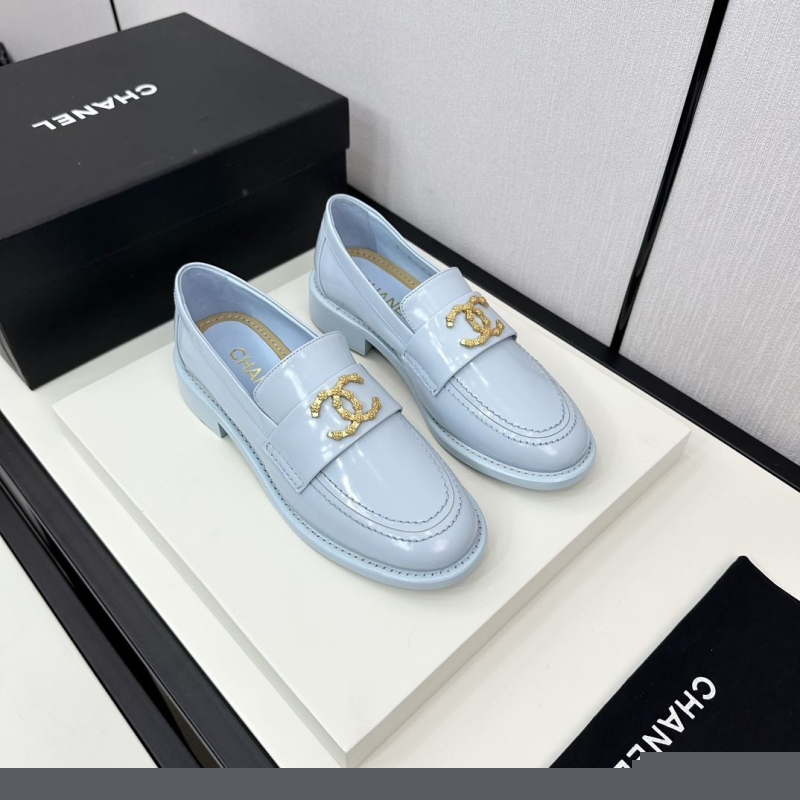 Ch*el leather shoes